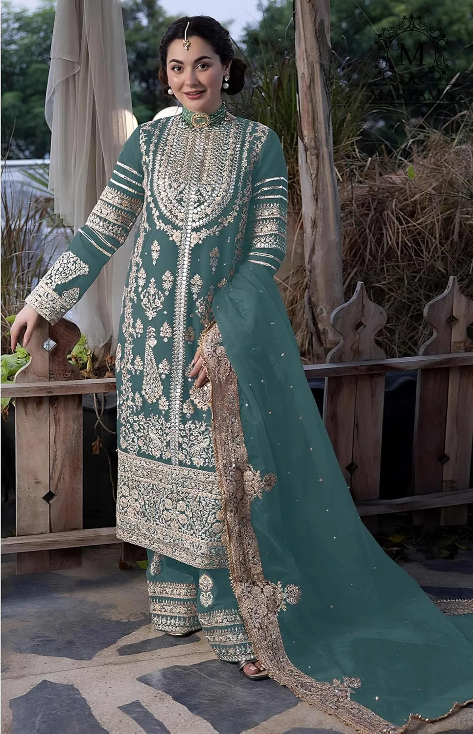 women's ready to wear embroidered plus size eid festival pakistani salwar kameez suit for women (k166)