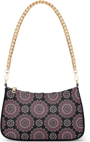 Women's Shoulder Handbags Chain Shoulder Brace for Women Bag Bohemian Print Ladies Vacation Handbags Tote Purse,Multi1