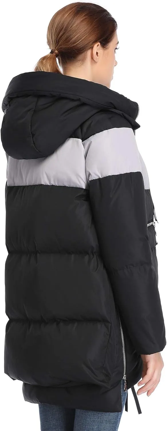 Women's Winter Thickened Down Jackets Long Down Coats Warm Parka with Hood