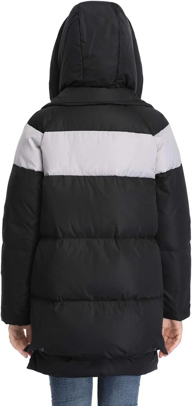 Women's Winter Thickened Down Jackets Long Down Coats Warm Parka with Hood