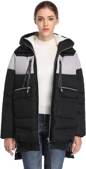 Women's Winter Thickened Down Jackets Long Down Coats Warm Parka with Hood