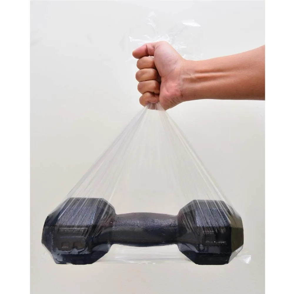 Wowfit 100 CT 16x20 inch 1.1 Mil Clear Plastic Flat Open Poly Bags – Great for Dough Proving, Sourdough Bread, Food Storage, and More