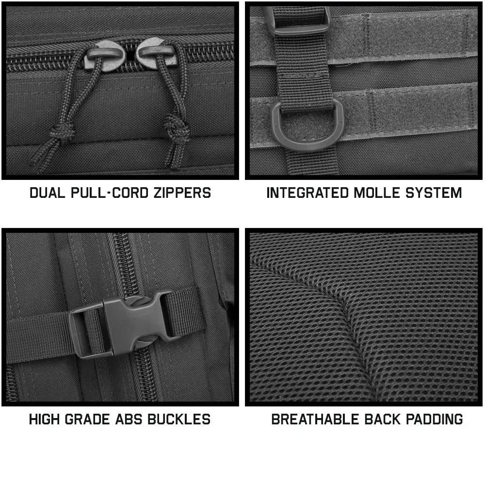 XGear-MB45 – Men’s Molle Military Tactical Backpack 45 Liter