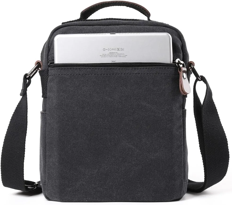 XINCADA Mens Bag Messenger Bag Canvas Shoulder Bags Travel Bag Man Purse Crossbody Bags for Work Business