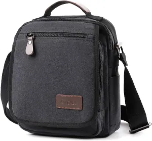 XINCADA Mens Bag Messenger Bag Canvas Shoulder Bags Travel Bag Man Purse Crossbody Bags for Work Business