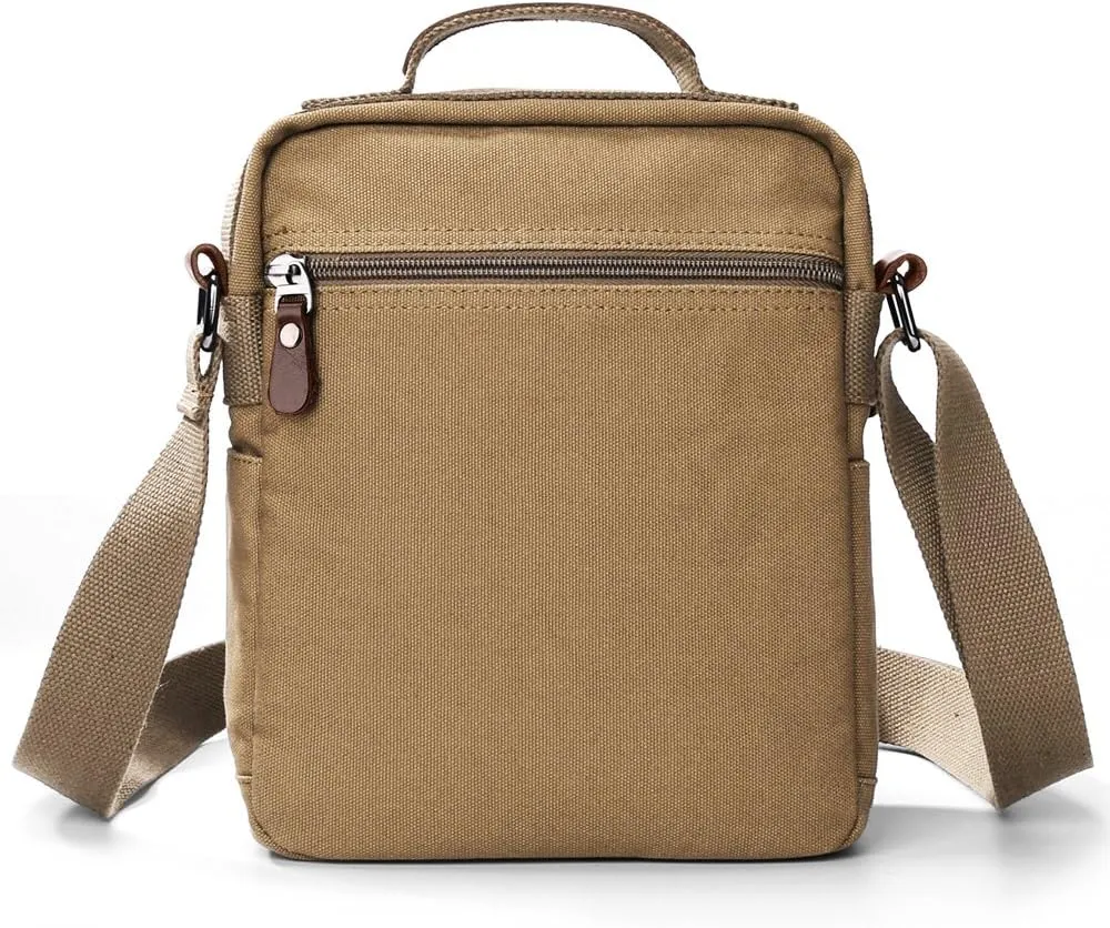 XINCADA Mens Bag Messenger Bag Canvas Shoulder Bags Travel Bag Man Purse Crossbody Bags for Work Business