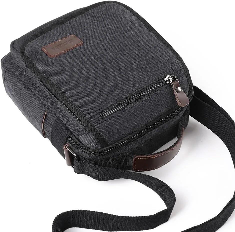 XINCADA Mens Bag Messenger Bag Canvas Shoulder Bags Travel Bag Man Purse Crossbody Bags for Work Business