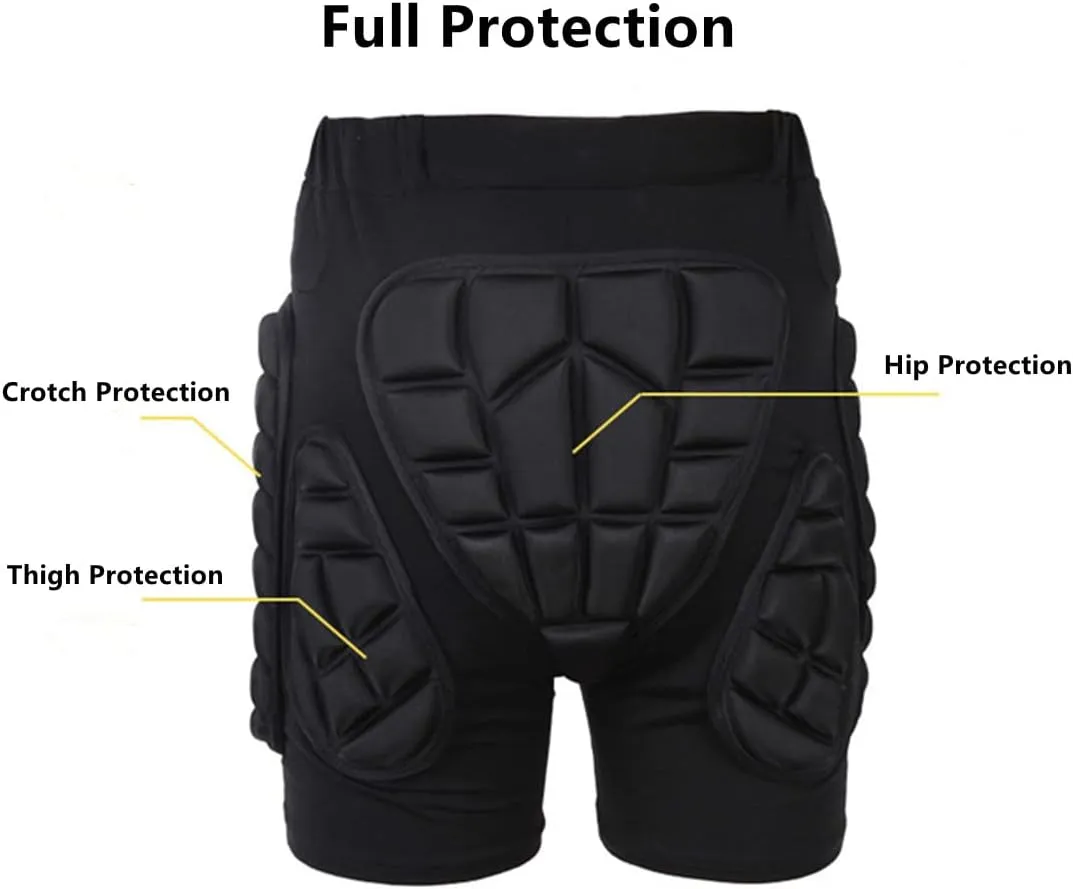 XINNI Protective Padded Impact Shorts for Skiing Ice Skating Snowboarding Ski Skate Hip Butt Protection for Men Women