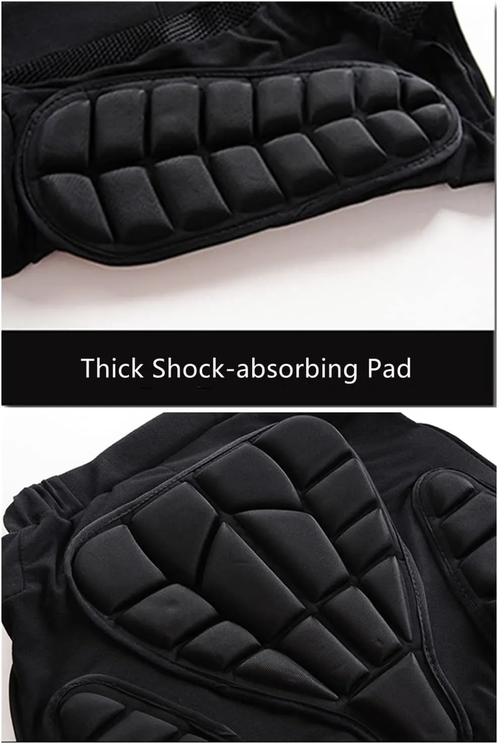 XINNI Protective Padded Impact Shorts for Skiing Ice Skating Snowboarding Ski Skate Hip Butt Protection for Men Women