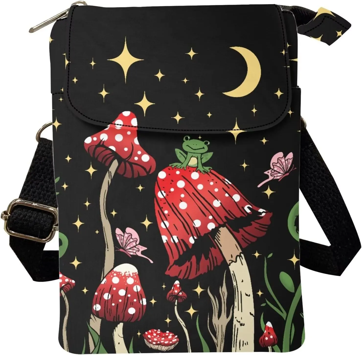 Xpyiqun Canvas Cross-body Bags for Women Small Cellphone Purse Shoulder Handbag