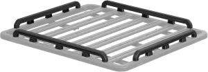 YAKIMA 60 by 54 Inch Aluminum LockNLoad Perimeter Raised Rail Kit for Roof Rack Fits Most T Slot Equipped Platforms, Black, Set of 4