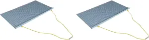 Yard Tuff ATV or UTV 5 by 3 Foot Inch Zinc Plated Field Surface Leveling Drag Mat Smooth Out Your Landscape with Ease, 2 Pack
