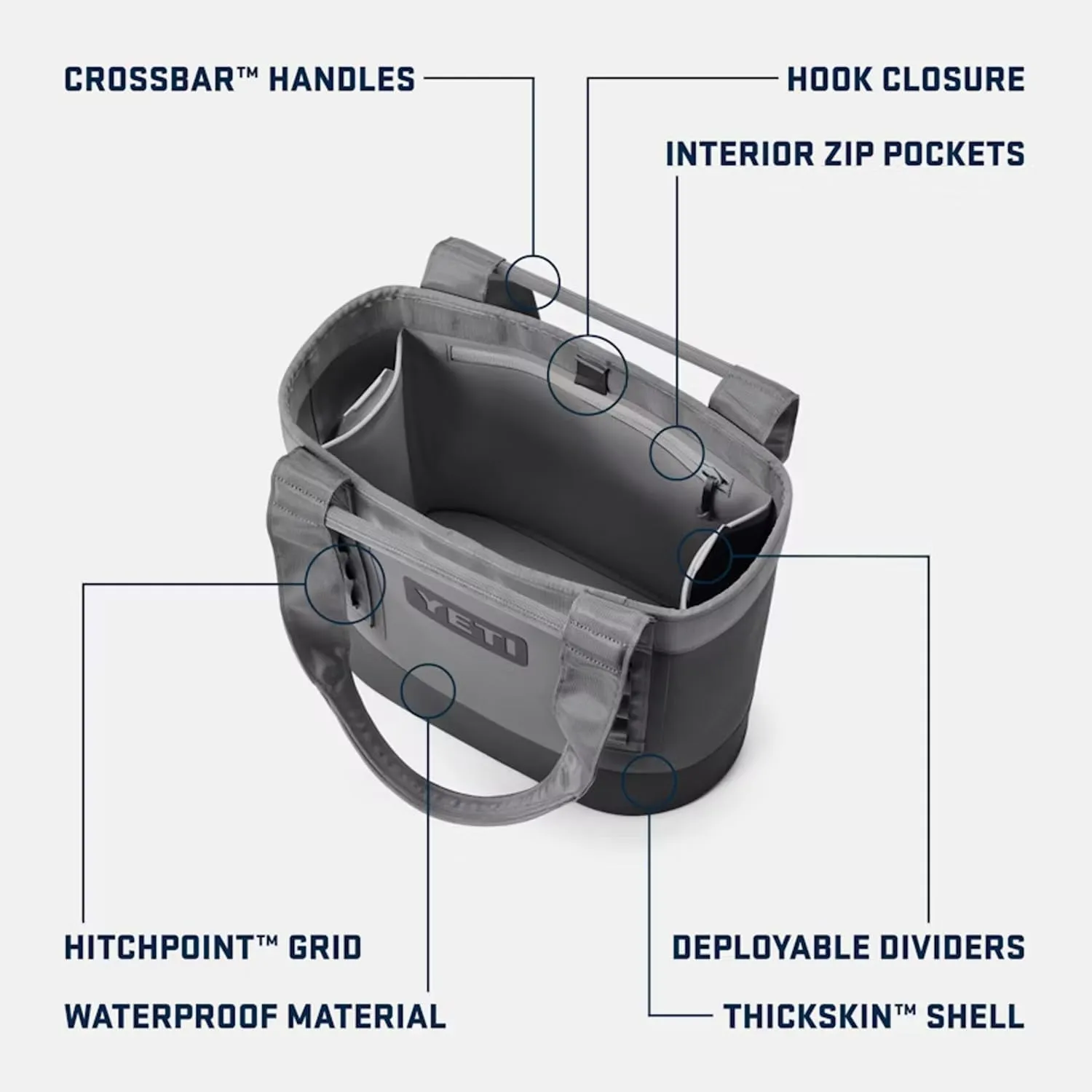 YETI Camino 20 Carryall with Internal Dividers, All-Purpose Utility Bag