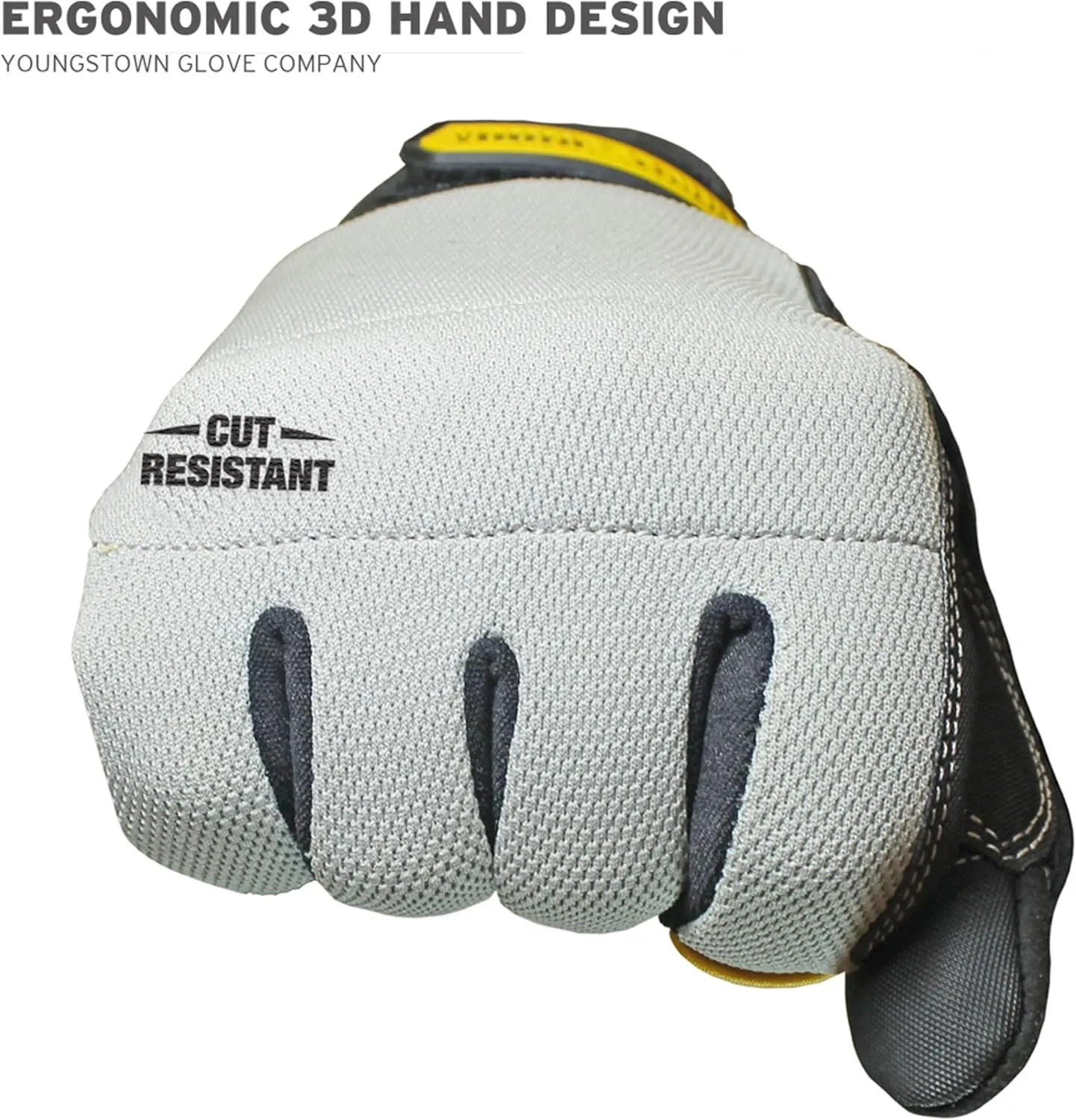 Youngstown Glove Company mens Kevlar Gloves, Gray, Large US