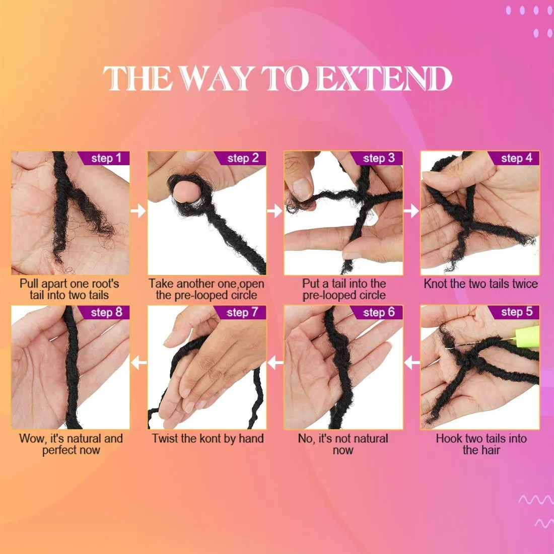 Youngther 18 inch New Faux Locs Crochet Hair Curly 6 Packs New Soft Locs Crochet Hair for Black Women Pre Looped Synthetic Goddess Locs Braiding Hair (18inch 6packs,1B#)
